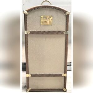 AMERICAN GIRL SAMANTHA'S STEAMER TRUNK GRAY CANVAS BRASS HARDWARE RETIRED